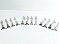12 porte-couteaux en métal argenté style empire