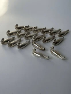 18 porte-couteaux en métal Canard