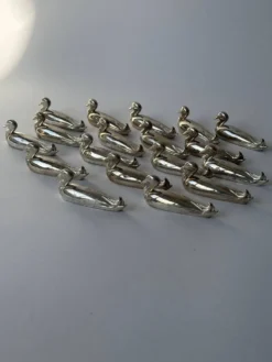 18 porte-couteaux en métal Canard
