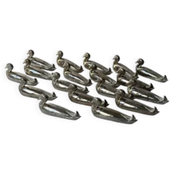 18 porte-couteaux en métal Canard