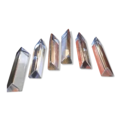 6 porte couteaux en verre