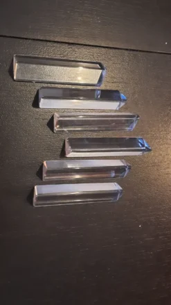 6 porte couteaux en verre