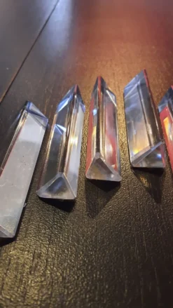 6 porte couteaux en verre
