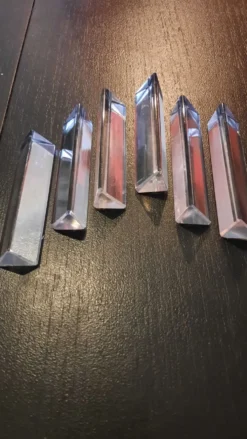 6 porte couteaux en verre
