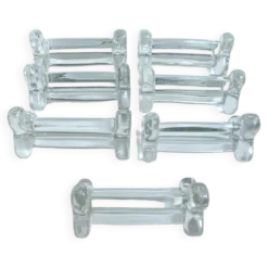 7 porte couteaux en verre