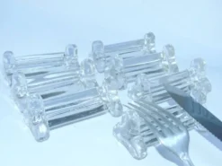 7 porte couteaux en verre