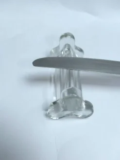7 porte couteaux en verre