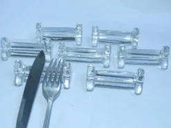 7 porte couteaux en verre