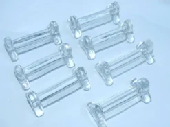 7 porte couteaux en verre