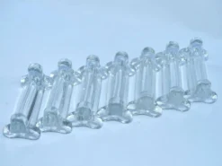 7 porte couteaux en verre