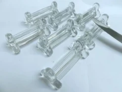7 porte couteaux en verre