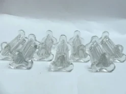 7 porte couteaux en verre