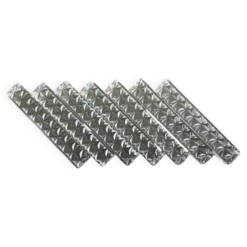 7 porte-couteaux en verre moulé