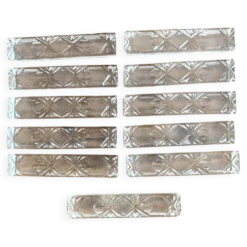 Porte-couteaux en verre moulé, années 50
