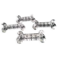4 porte-couteaux en verre pressé moulé
