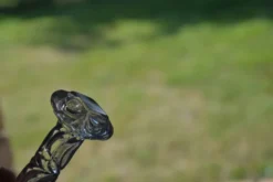 8 porte-couteaux en verre taillé