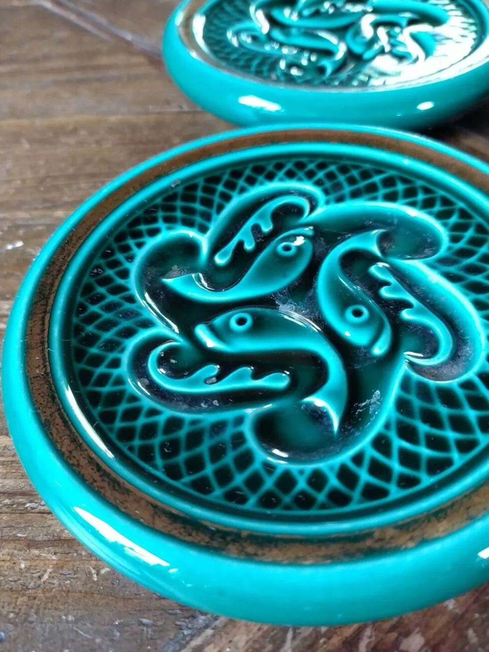 Porte couteaux et dessous de plat art déco