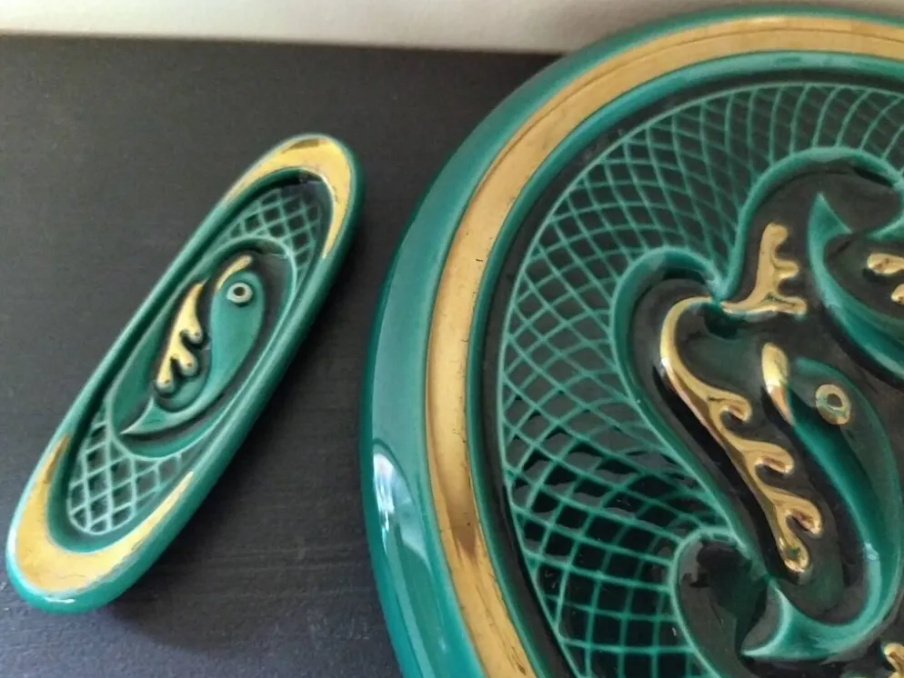 Porte couteaux et dessous de plat art déco