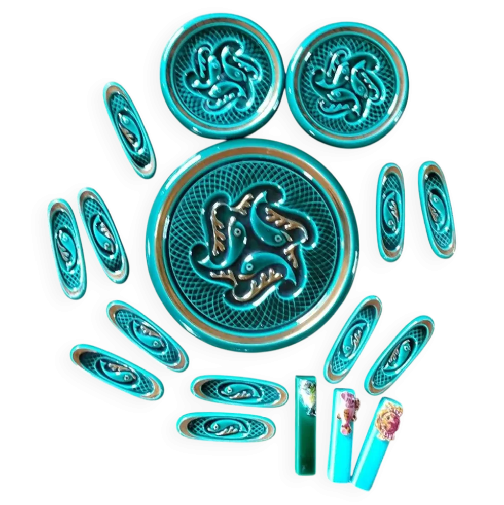 Porte couteaux et dessous de plat art déco