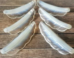 Porte couteaux feuille verre opalescent