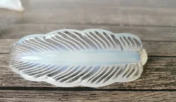 Porte couteaux feuille verre opalescent