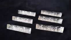 6 Porte couteaux forme triangulaire Cristal au Plomb