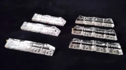 6 Porte couteaux forme triangulaire Cristal au Plomb