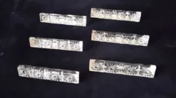 6 Porte couteaux forme triangulaire Cristal au Plomb