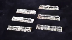 6 Porte couteaux forme triangulaire Cristal au Plomb