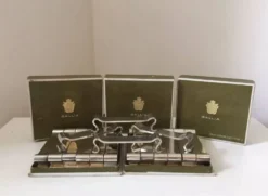 16 Porte couteaux Gallia Christofle métal argenté