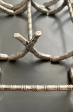 11 porte couteaux métal argenté,art nouveau, Morlot