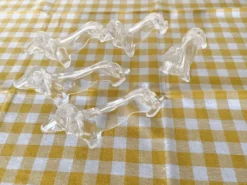 Porte couteaux teckels transparents