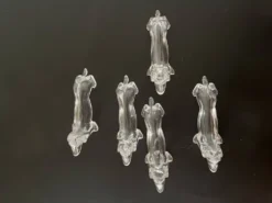 Porte couteaux teckels transparents