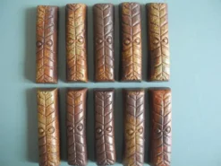 porte couteaux terre cuite art table vintage knife rests set holders