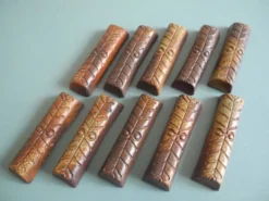 porte couteaux terre cuite art table vintage knife rests set holders