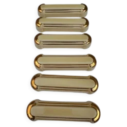 Porte-couteaux Vintage Art Déco – Céramique Beige crème et Liserés Or