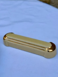 Porte-couteaux Vintage Art Déco – Céramique Beige crème et Liserés Or