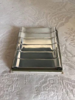 6 porte-couteaux vintage en métal argenté Christofle Gallia Arabesque