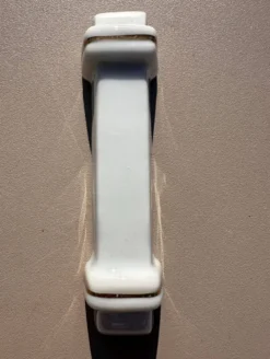 Porte-couteaux Vintage en Porcelaine Blanche et Filet Doré