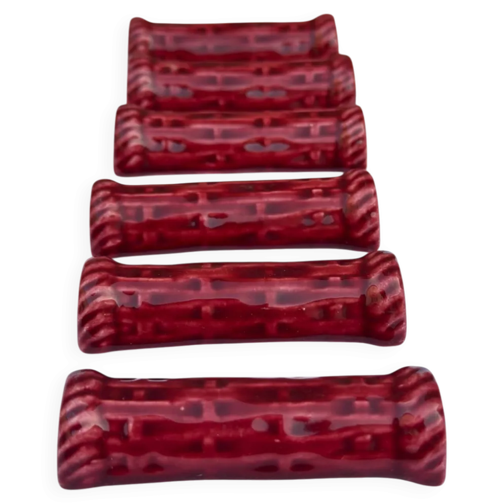 Porte-couteaux vintage proceram aubagne – céramique rouge sang de bœuf