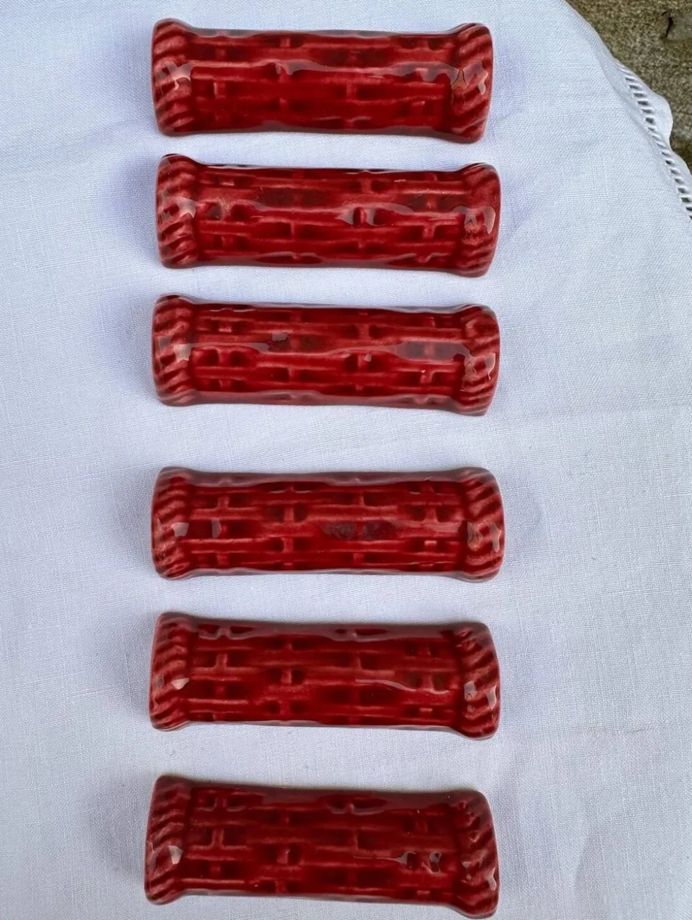 Porte-couteaux vintage proceram aubagne – céramique rouge sang de bœuf