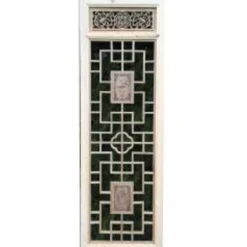 Porte en bois sculptée - De claustra à portes coulissantes.