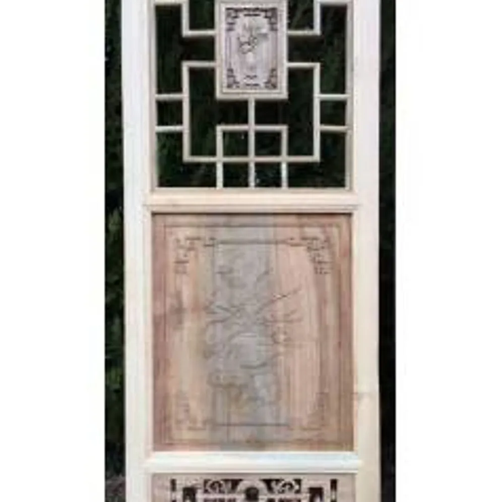 Porte en bois sculptée - De claustra à portes coulissantes.