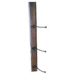 Porte manteau ancien bois et fonte