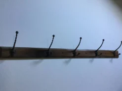 Porte manteau ancien bois et fonte