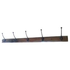 Porte manteau ancien bois et fonte