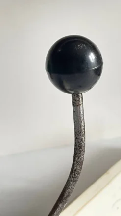 Portemanteau ancien d'ecole bois blanc