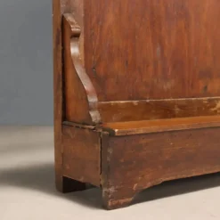 Porte-manteau ancien en hêtre teinté noyer, Italie, XIXe siècle