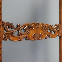 Porte-manteau ancien en hêtre teinté noyer, Italie, XIXe siècle