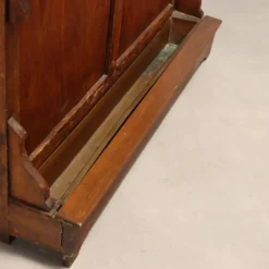Porte-manteau ancien en hêtre teinté noyer, Italie, XIXe siècle